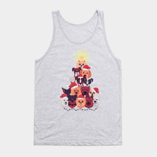 Dogs Christmas tree Tank Top